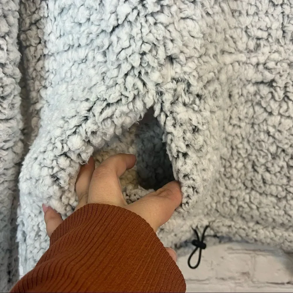 PINK Victorias Secret grey fuzzy